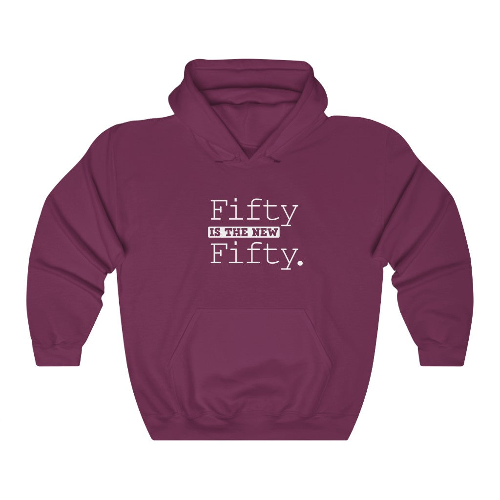 "Fifty Is the New Fifty" Heavy Blend™ Hoodie Sweatshirt (Unisex)