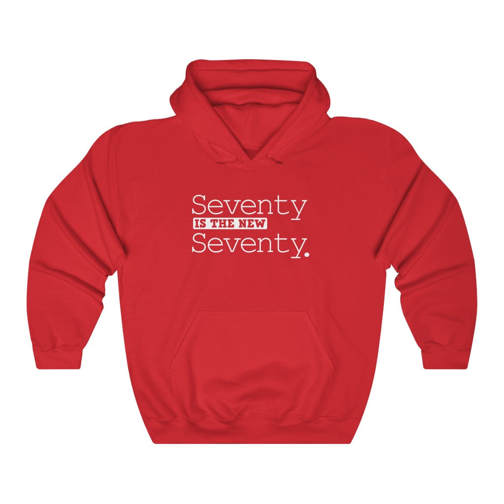 "Seventy Is the New Seventy" Heavy Blend™ Hoodie Sweatshirt (Unisex)