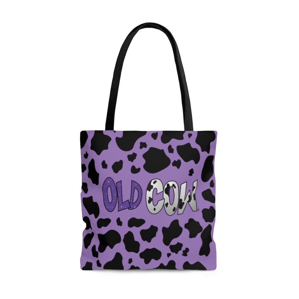 Cow Print Old Cow Logo Tote Bag
