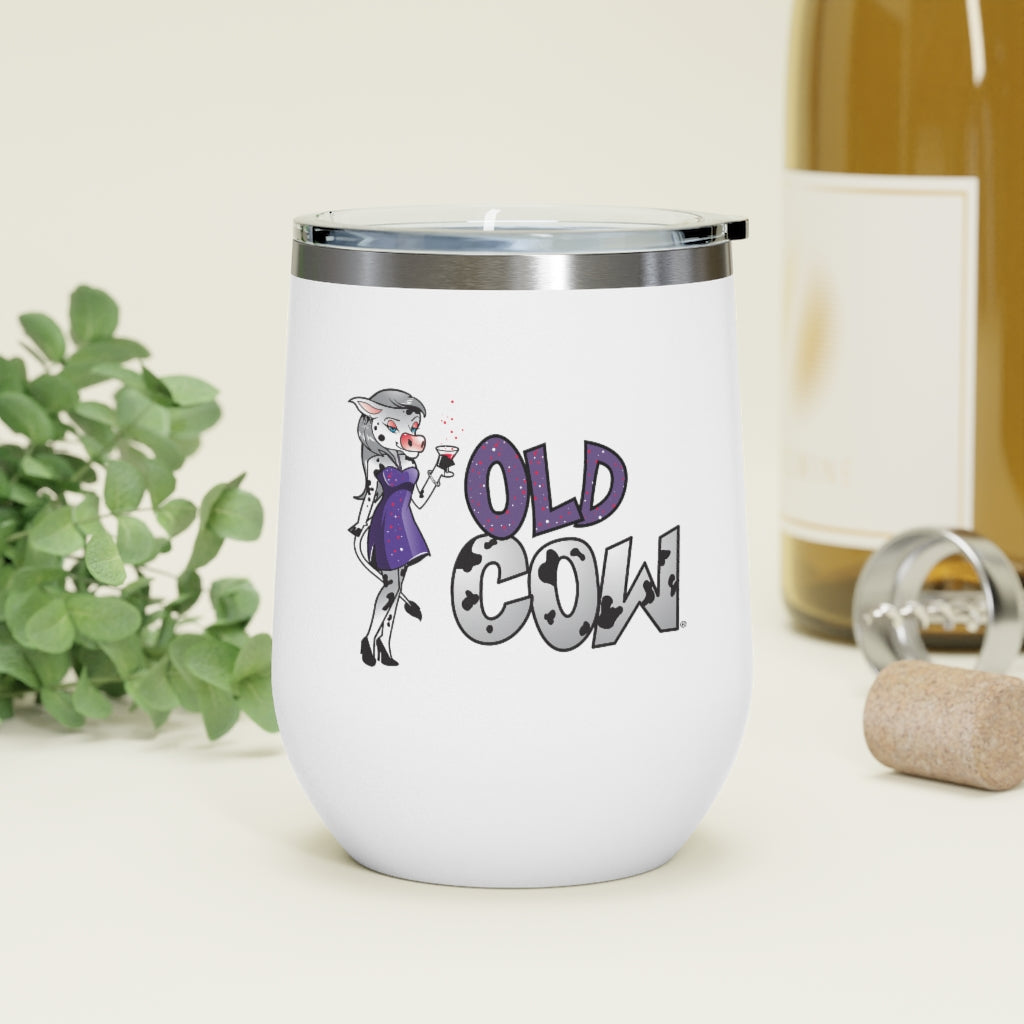 Old Cow 12oz Insulated Wine Tumbler (Featuring The Old Cow)