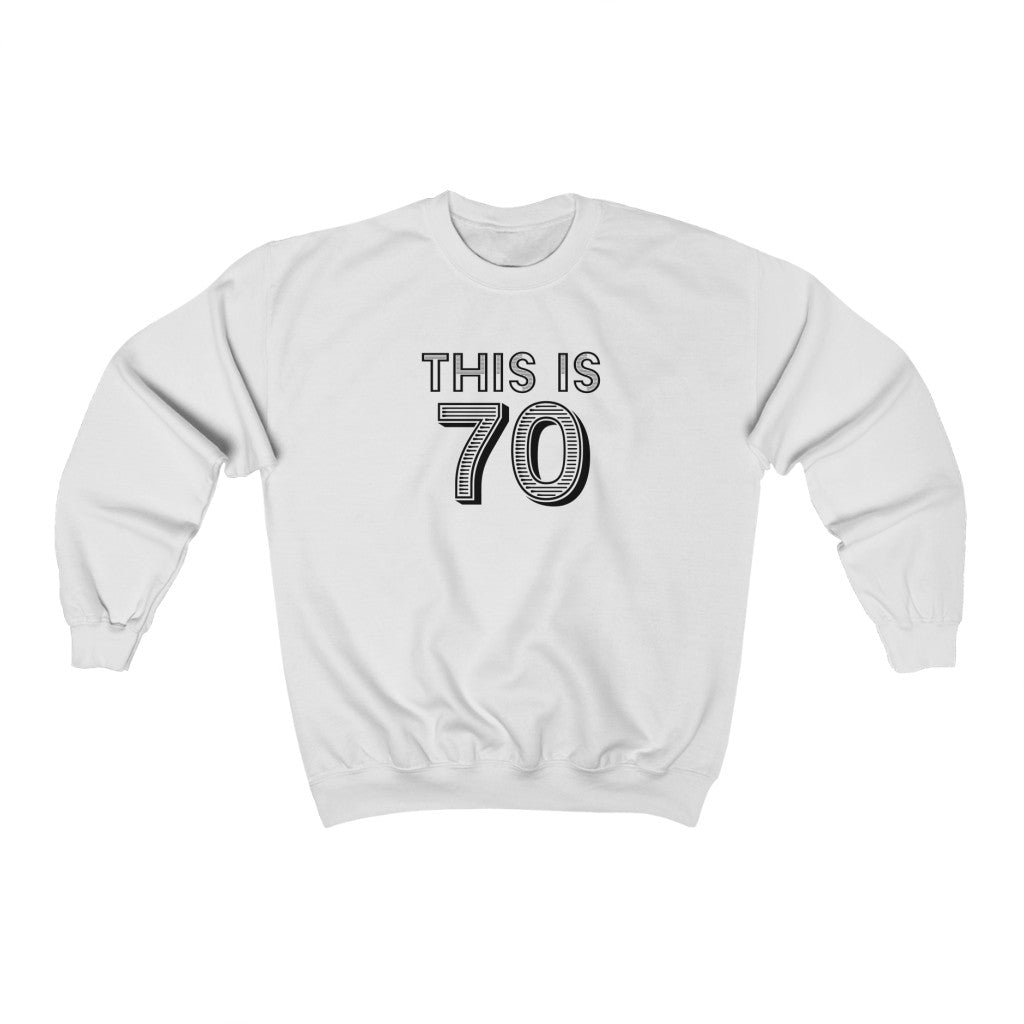 "This is 70" Heavy Blend™ Crewneck Sweatshirt (Unisex)