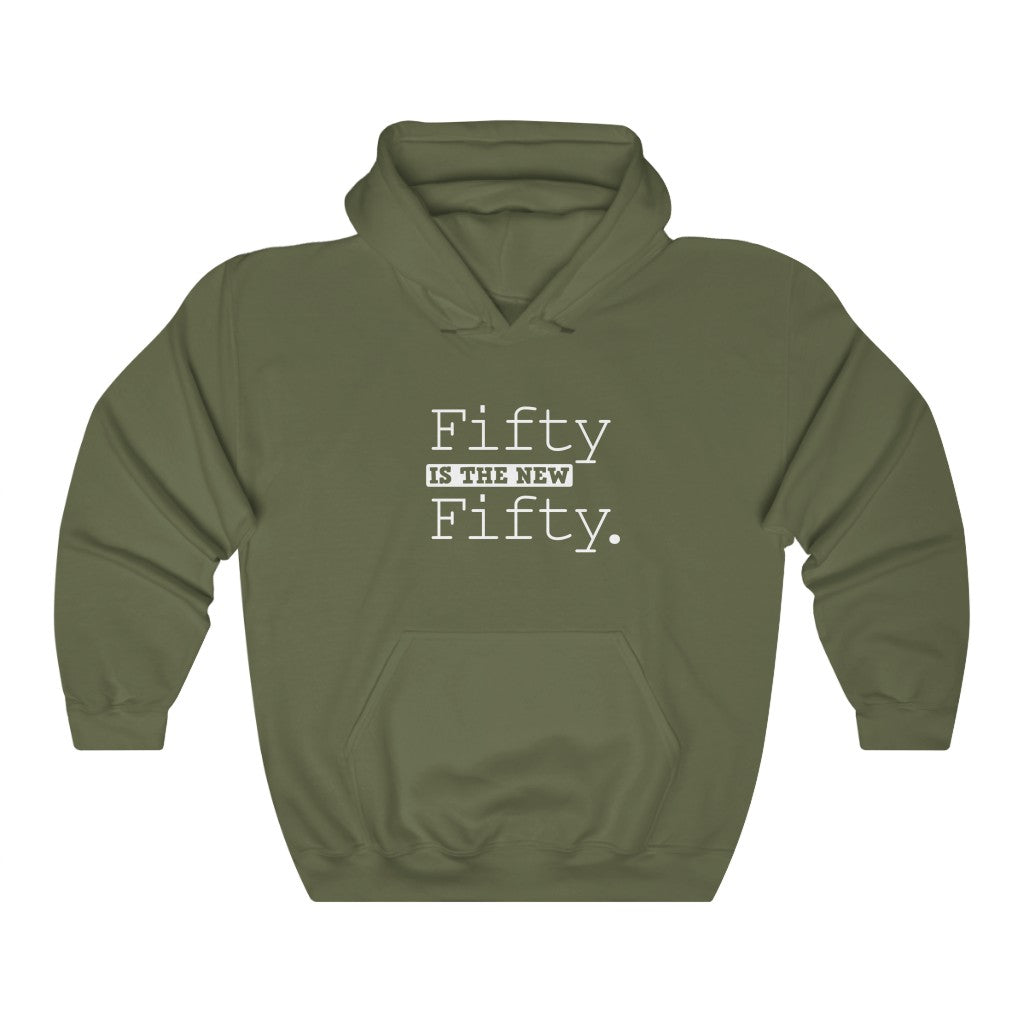 "Fifty Is the New Fifty" Heavy Blend™ Hoodie Sweatshirt (Unisex)