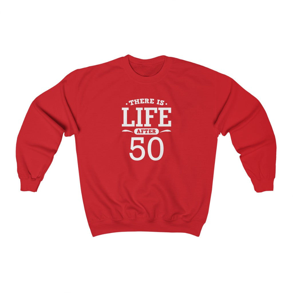 "There is Life After 50" Heavy Blend™ Crewneck Sweatshirt (Unisex)