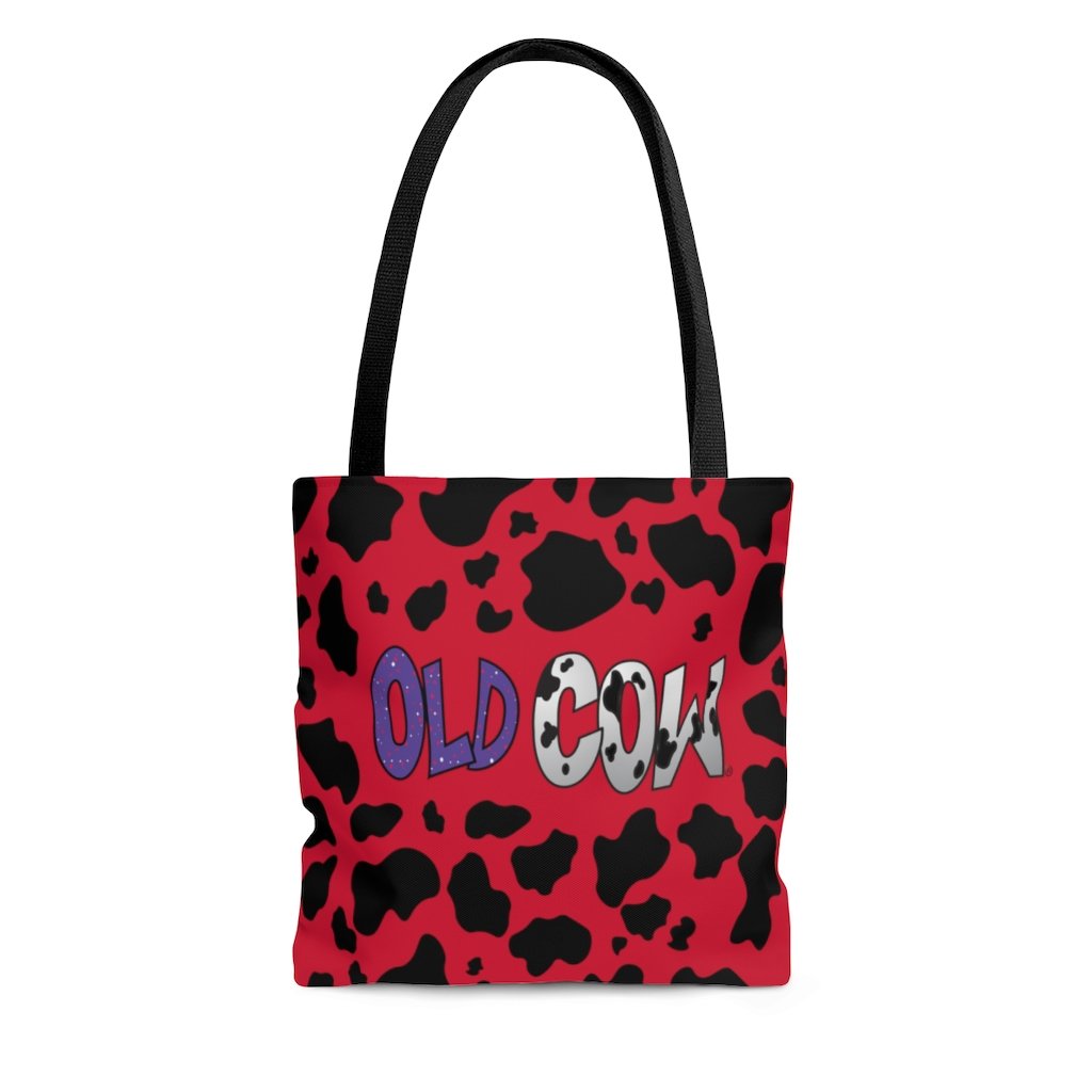 Cow Print Old Cow Logo Tote Bag