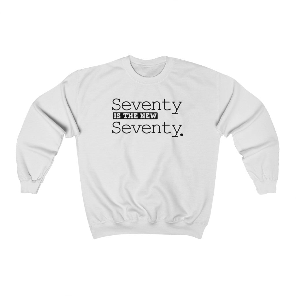 "Seventy is the New Seventy" Heavy Blend™ Crewneck Sweatshirt (Unisex)