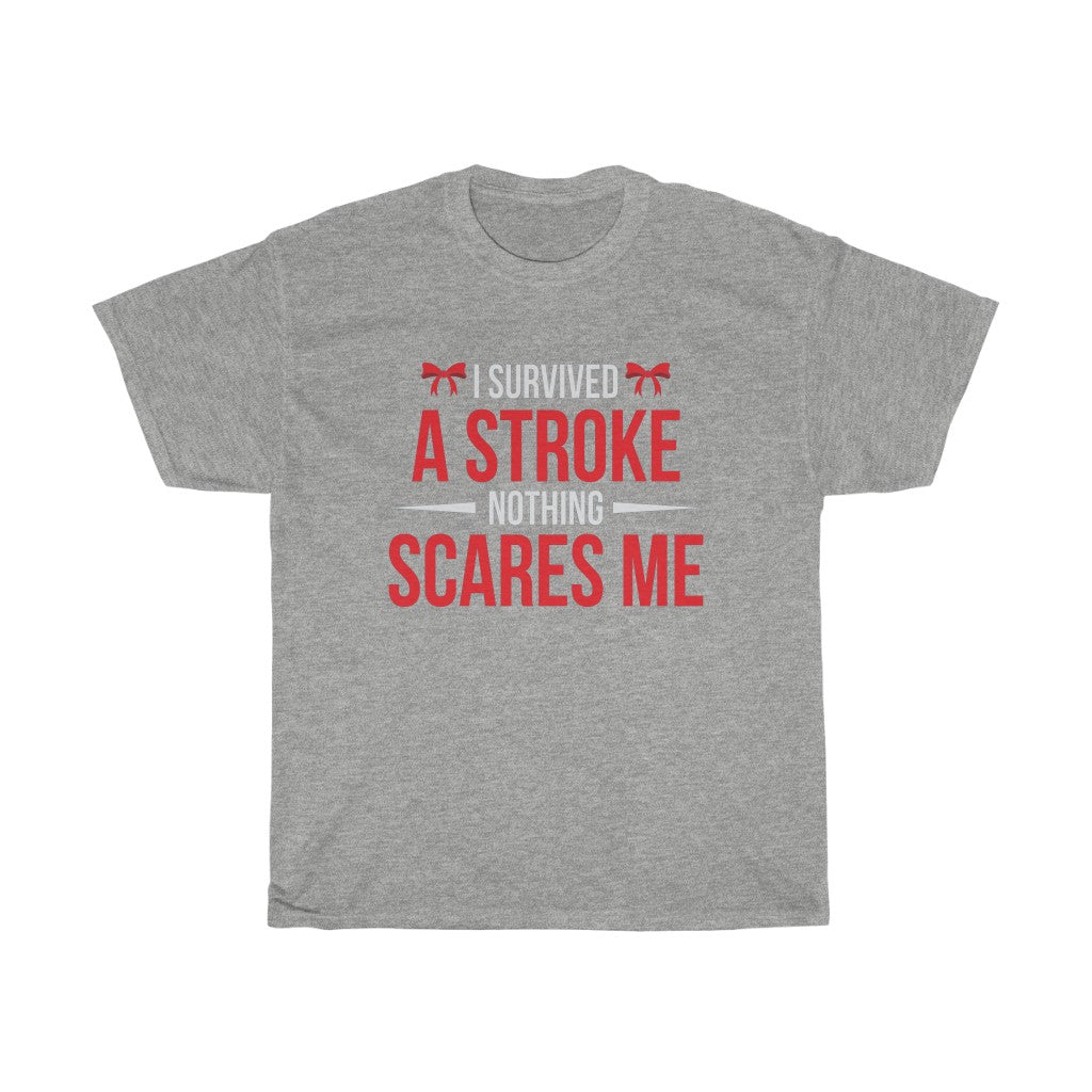 "I Survived a Stroke" 100% Cotton T-Shirt (Unisex)