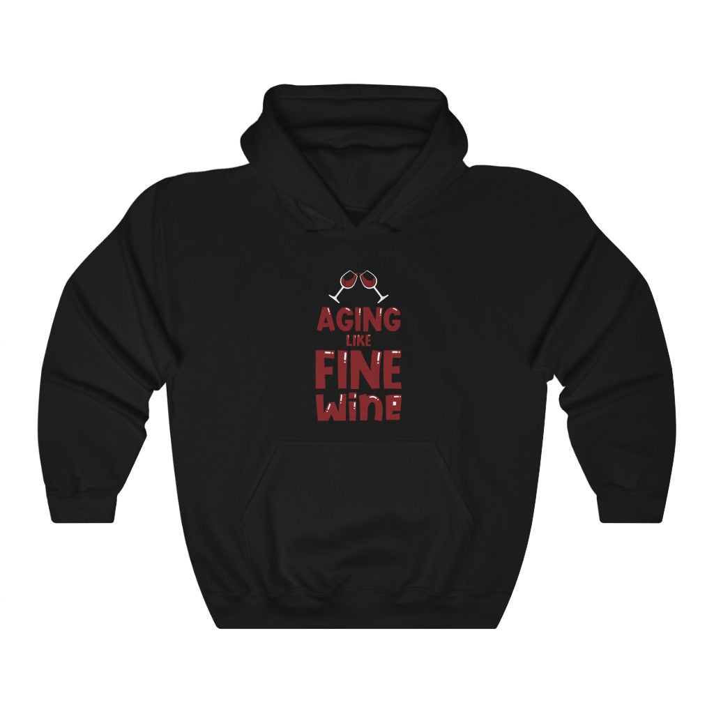 "Aging Like Fine Wine" Heavy Blend™ Hoodie Sweatshirt (Unisex)