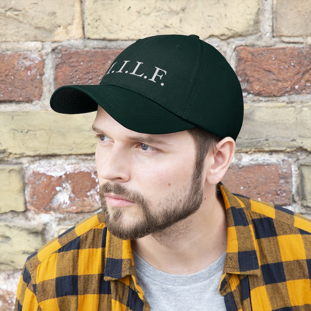 Women's 100% Cotton Embroidery "M.I.L.F." Twill Hat