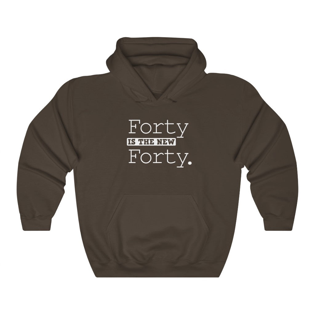"Forty Is the New Forty" Heavy Blend™ Hoodie Sweatshirt (Unisex)
