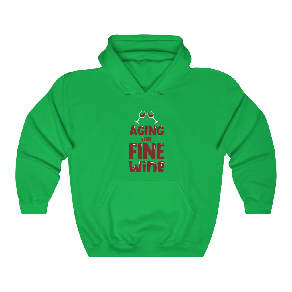 "Aging Like Fine Wine" Heavy Blend™ Hoodie Sweatshirt (Unisex)