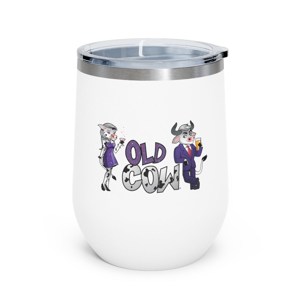 Old Cow & Old Bull 12oz Insulated Wine Tumbler (Featuring The Old Cow and The Old Bull)