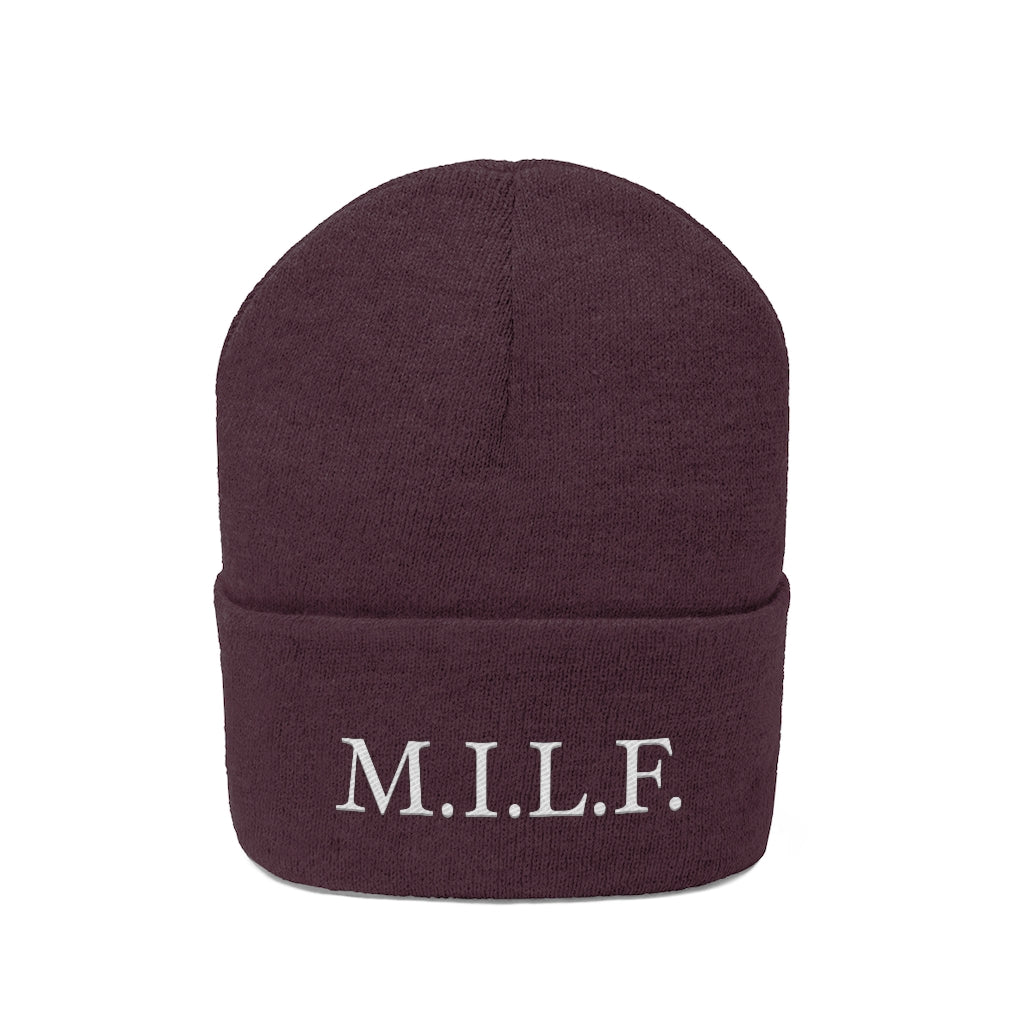 Women's "M.I.L.F." Knit Beanie