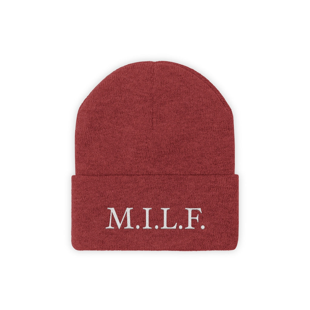 Women's "M.I.L.F." Knit Beanie