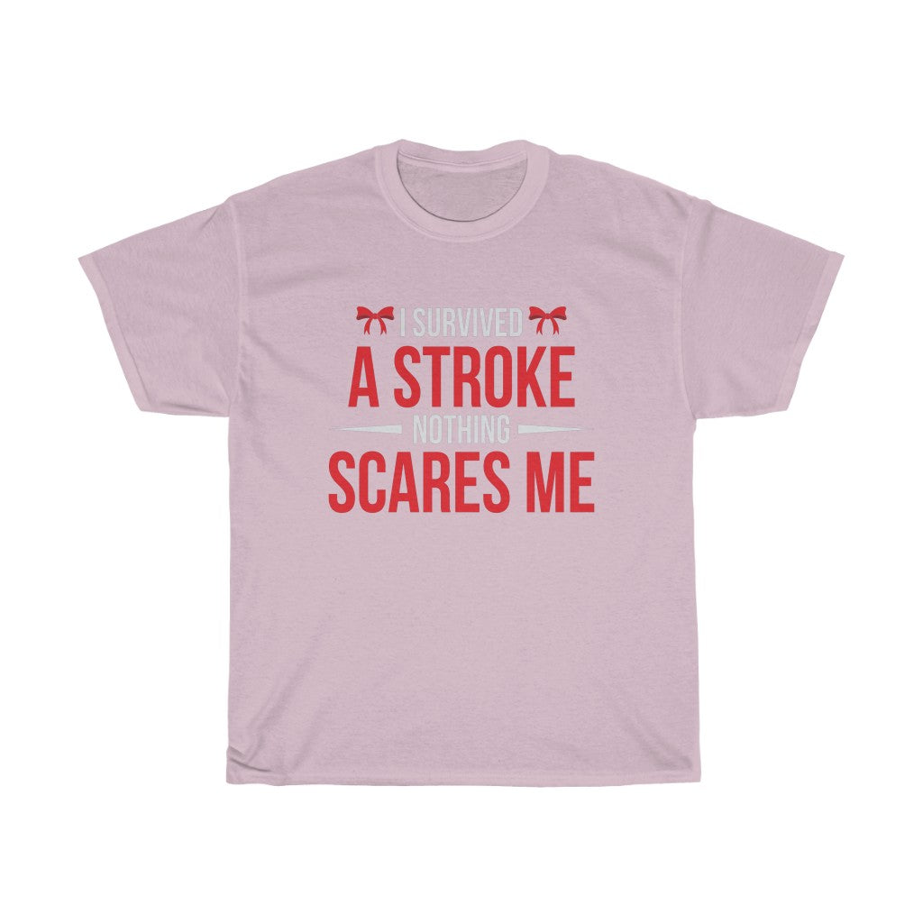 "I Survived a Stroke" 100% Cotton T-Shirt (Unisex)