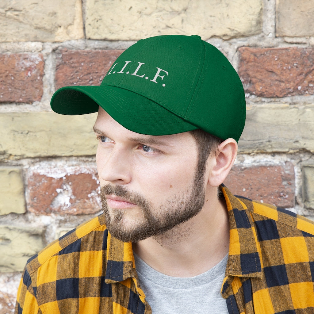 Women's 100% Cotton Embroidery "M.I.L.F." Twill Hat