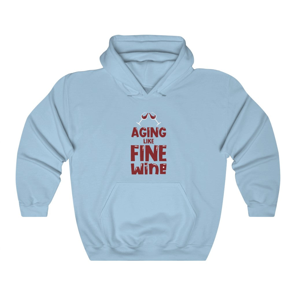 "Aging Like Fine Wine" Heavy Blend™ Hoodie Sweatshirt (Unisex)