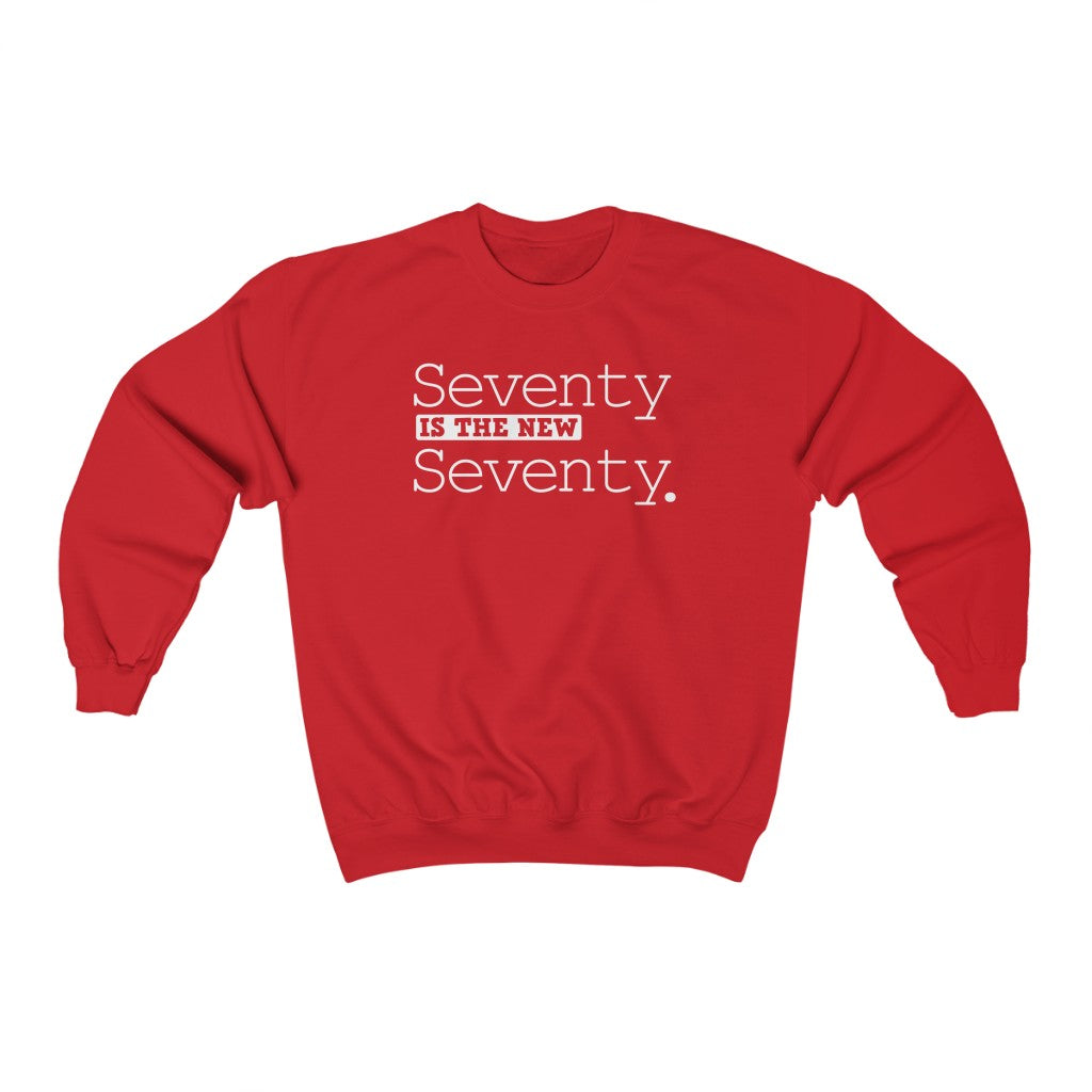 "Seventy is the New Seventy" Heavy Blend™ Crewneck Sweatshirt (Unisex)