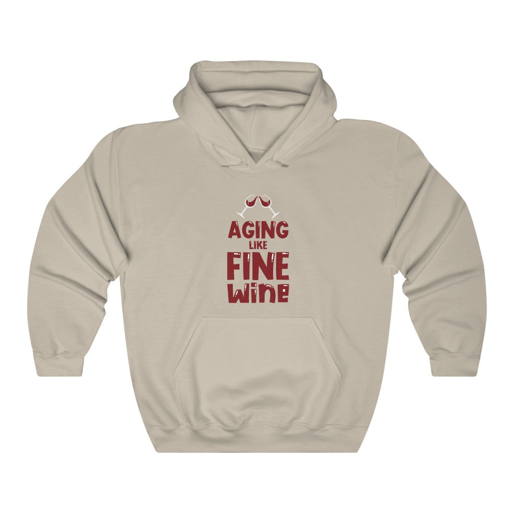 "Aging Like Fine Wine" Heavy Blend™ Hoodie Sweatshirt (Unisex)