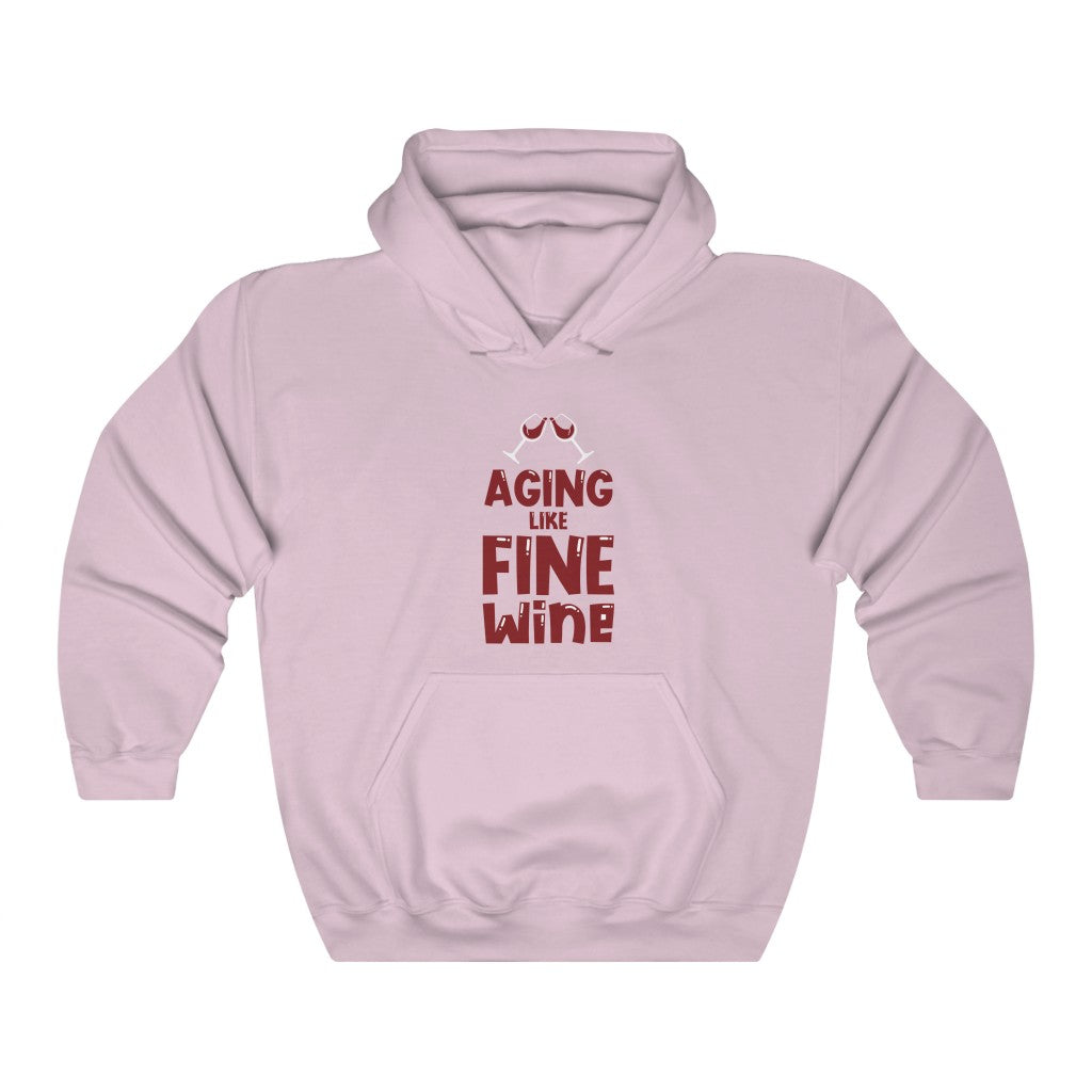 "Aging Like Fine Wine" Heavy Blend™ Hoodie Sweatshirt (Unisex)