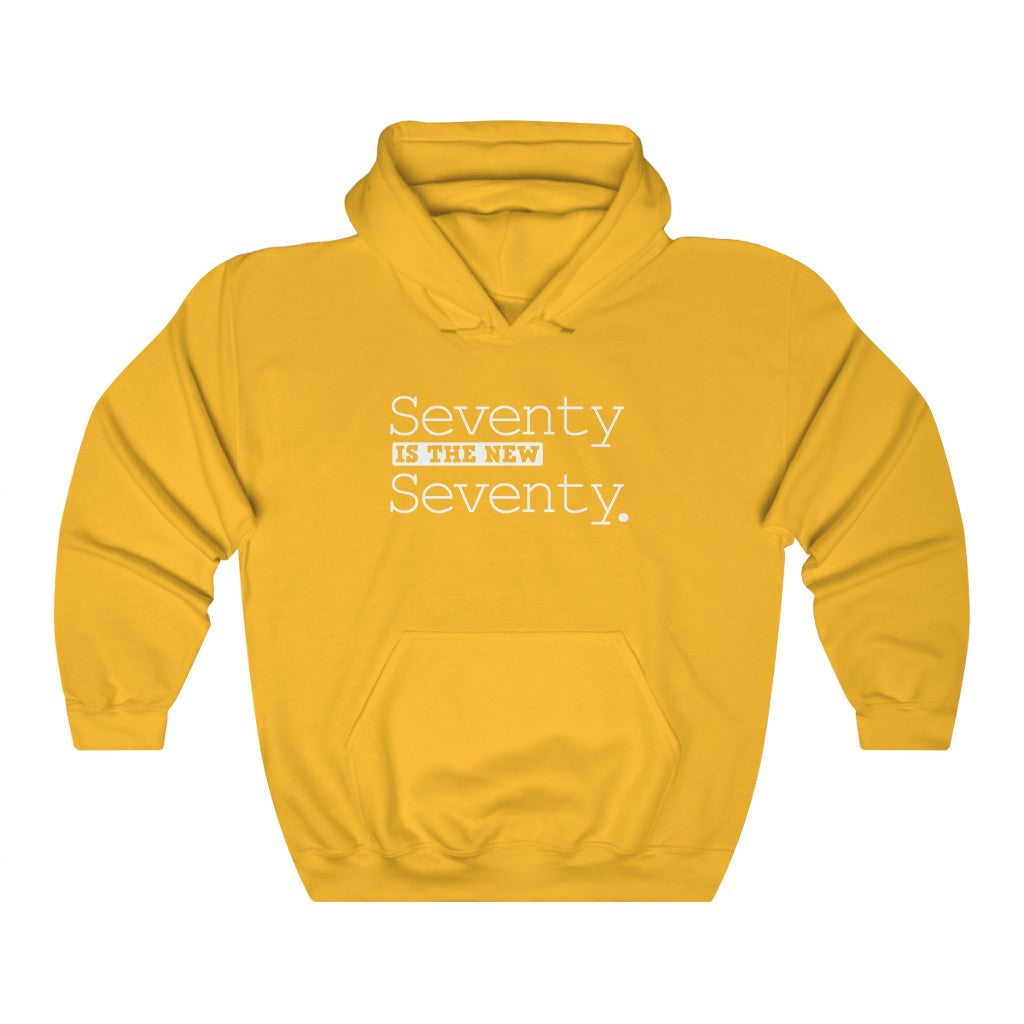 "Seventy Is the New Seventy" Heavy Blend™ Hoodie Sweatshirt (Unisex)