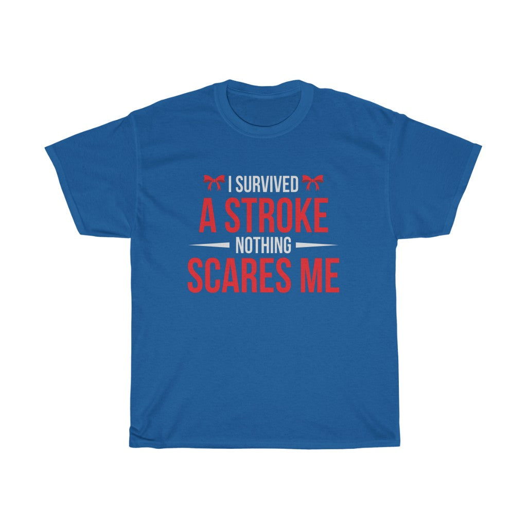 "I Survived a Stroke" 100% Cotton T-Shirt (Unisex)