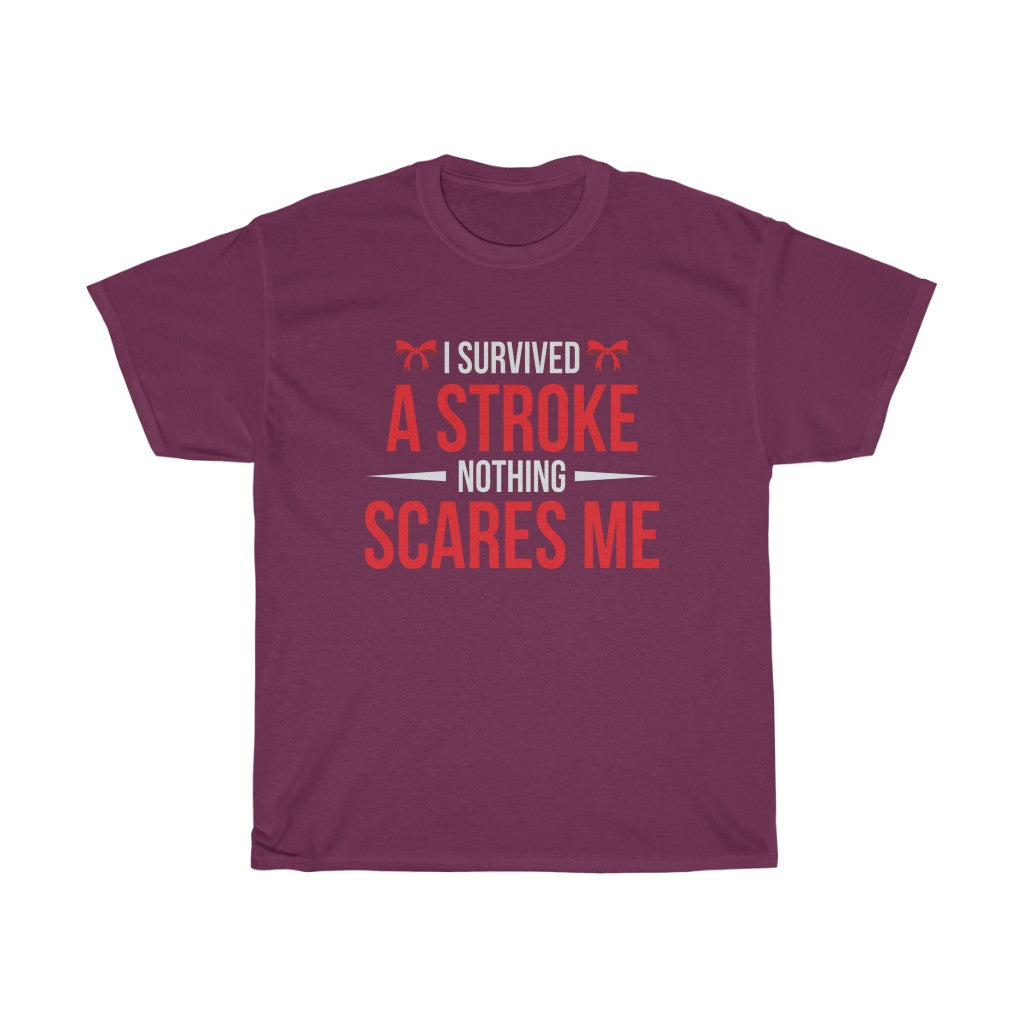 "I Survived a Stroke" 100% Cotton T-Shirt (Unisex)