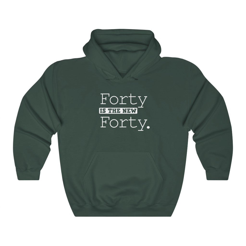 "Forty Is the New Forty" Heavy Blend™ Hoodie Sweatshirt (Unisex)