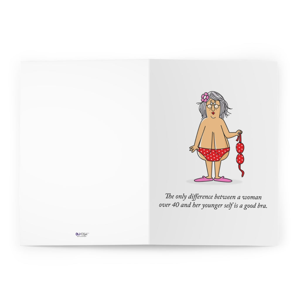 "The Only Difference Between A Woman Over 40..." Birthday Cards (5 Pack)
