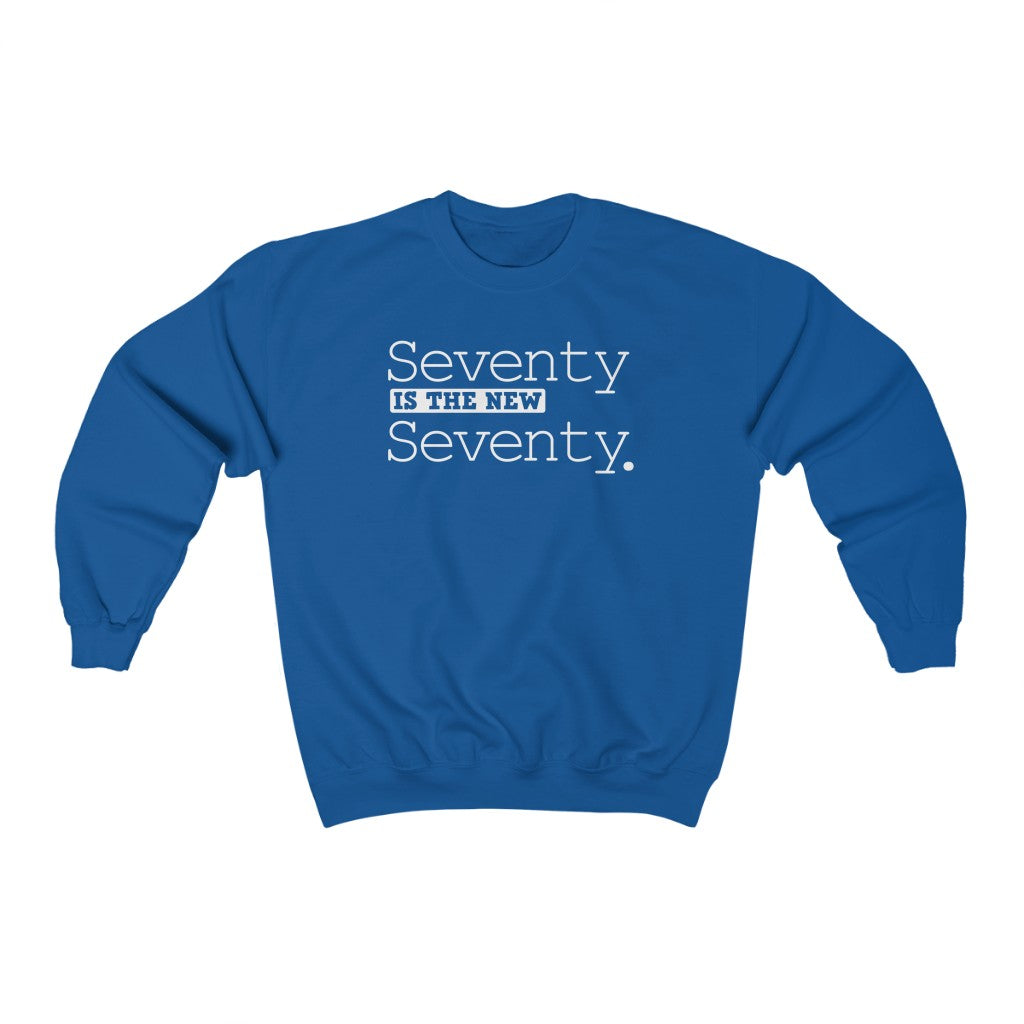 "Seventy is the New Seventy" Heavy Blend™ Crewneck Sweatshirt (Unisex)