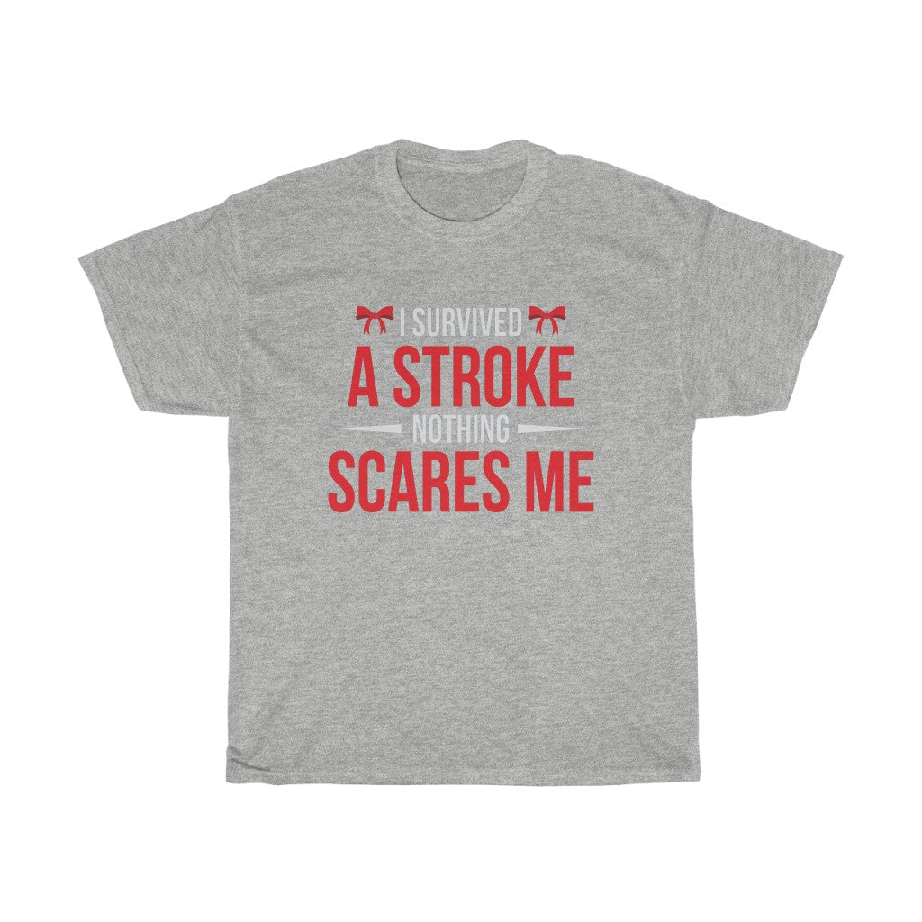 "I Survived a Stroke" 100% Cotton T-Shirt (Unisex)