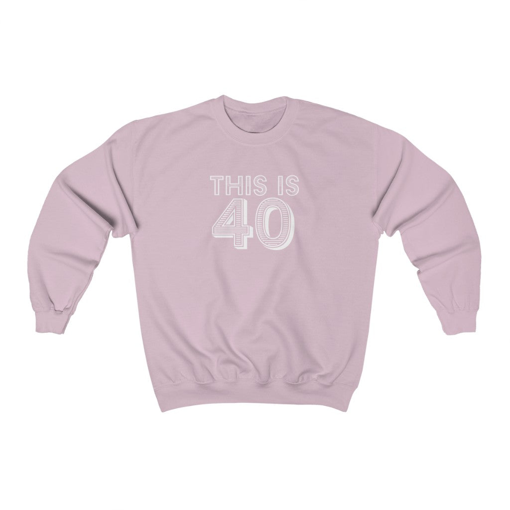 "This is 40" Heavy Blend™ Crewneck Sweatshirt (Unisex)