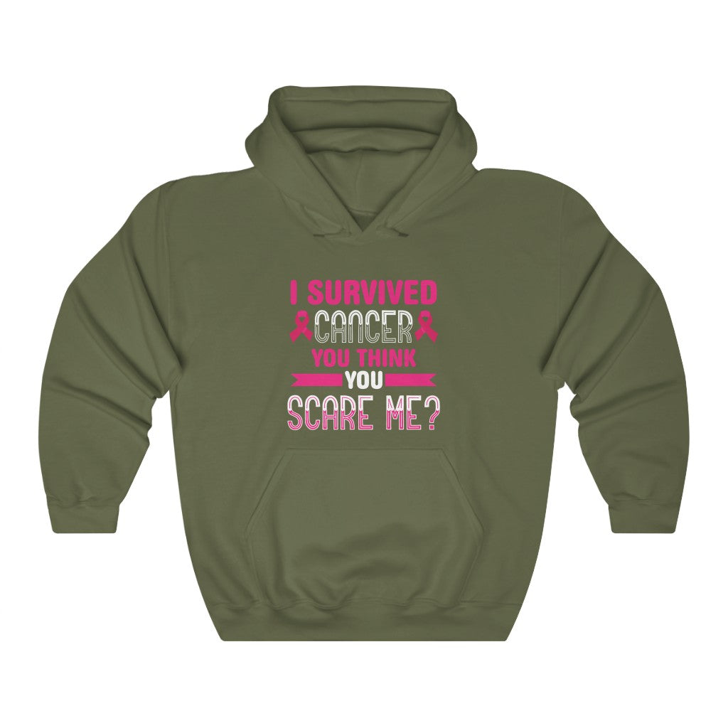 "I Survived Cancer. You Think You Scare Me" Heavy Blend™ Hoodie Sweatshirt