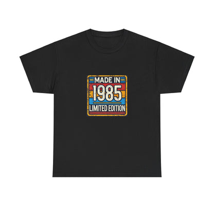"Made In 1985 Label" 100% Cotton Limited Edition T-Shirt (Unisex)