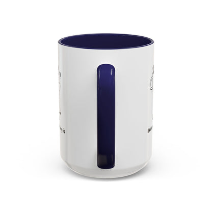 "Coffee, Because Adulting Is Hard" Accent Coffee Mug, 11 oz and 15 oz