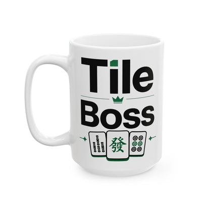 Tile Boss 15 oz Ceramic Mahjong Mug
