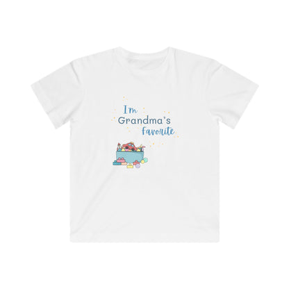 "I'm Grandma's Favorite" Kids Fine Jersey Tee (Unisex)