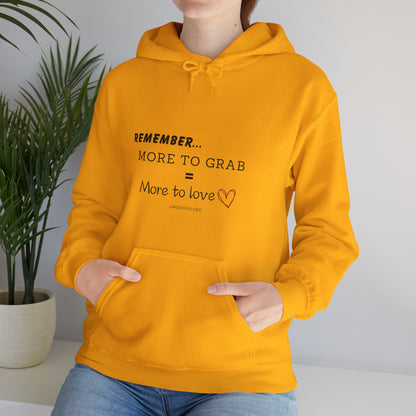 "More To Grab = More To Love, Menopause" Heavy Blend™ Hoodie Sweatshirt