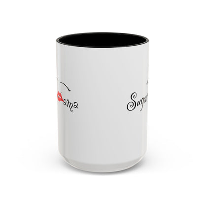 "Sugar Mama" Accent Coffee Mug, 11 Oz and 15 Oz