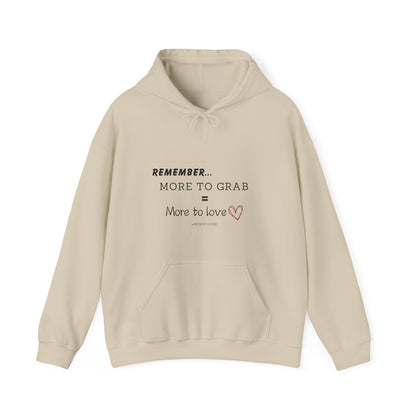 "More To Grab = More To Love, Menopause" Heavy Blend™ Hoodie Sweatshirt