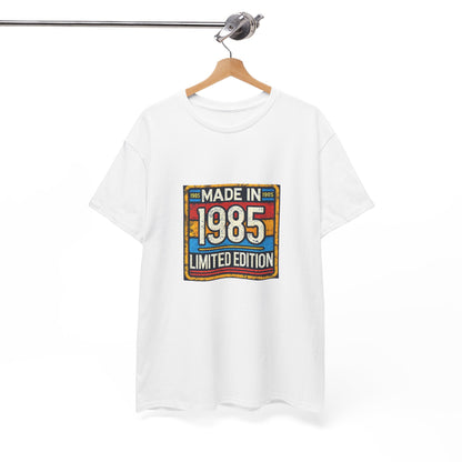"Made In 1985 Label" 100% Cotton Limited Edition T-Shirt (Unisex)