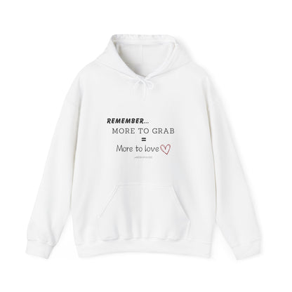 "More To Grab = More To Love, Menopause" Heavy Blend™ Hoodie Sweatshirt