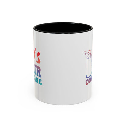 "80's Hair Don't Care" Accent Coffee Mug, 11 Oz and 15 Oz