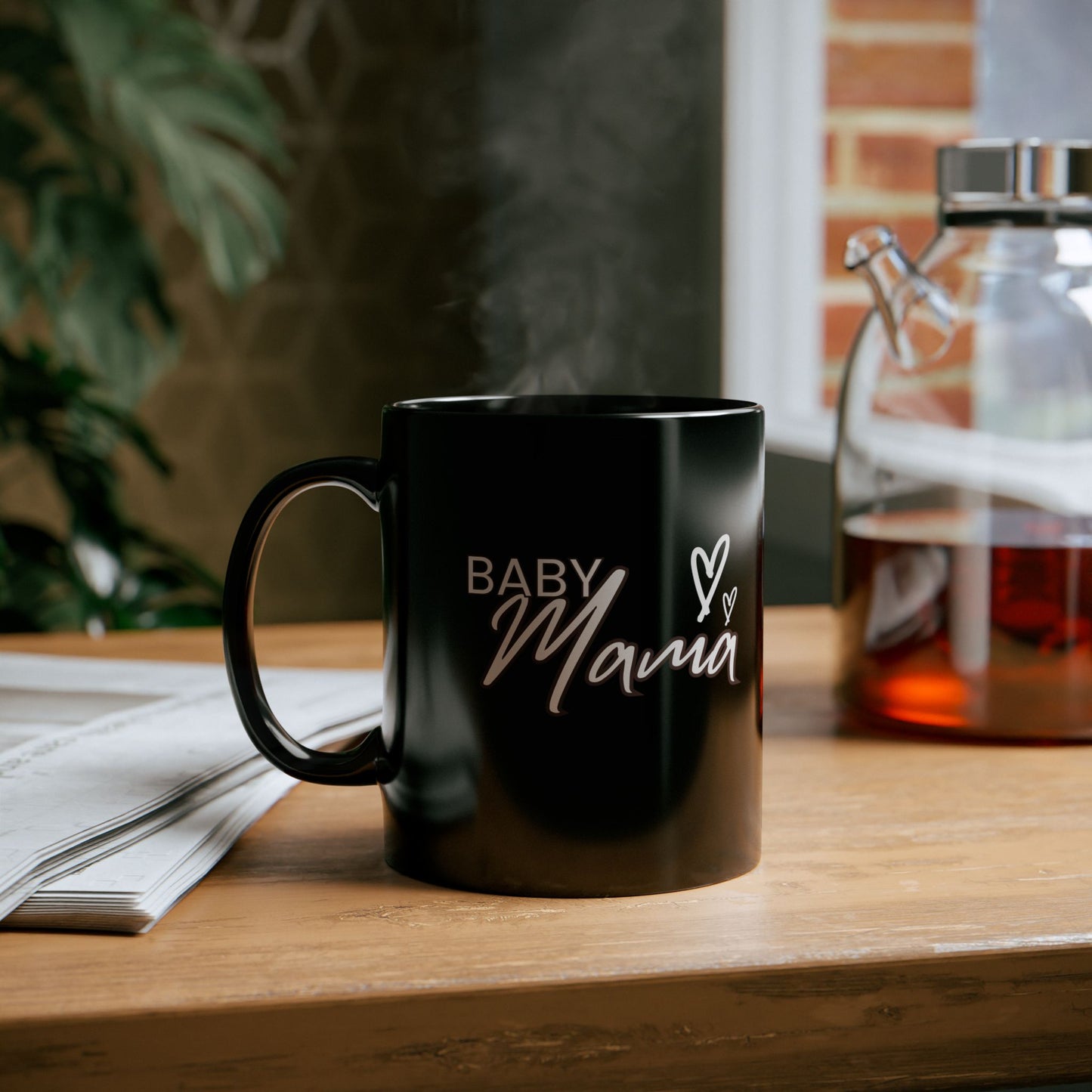 "Baby Mama"" Black Coffee Mug, 11 0z and 15 Oz
