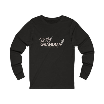 "Sexy Grandma" 100% Cotton Women's Long Sleeve Crew Neck T-Shirt