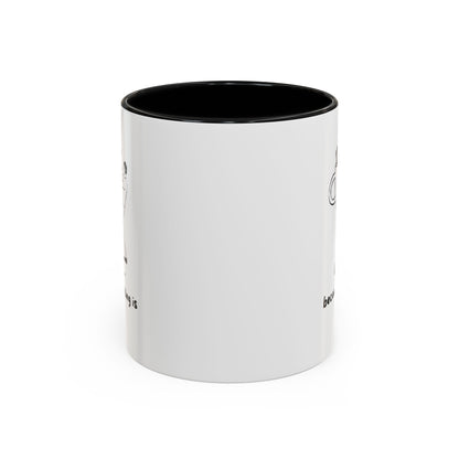 "Coffee, Because Adulting Is Hard" Accent Coffee Mug, 11 oz and 15 oz