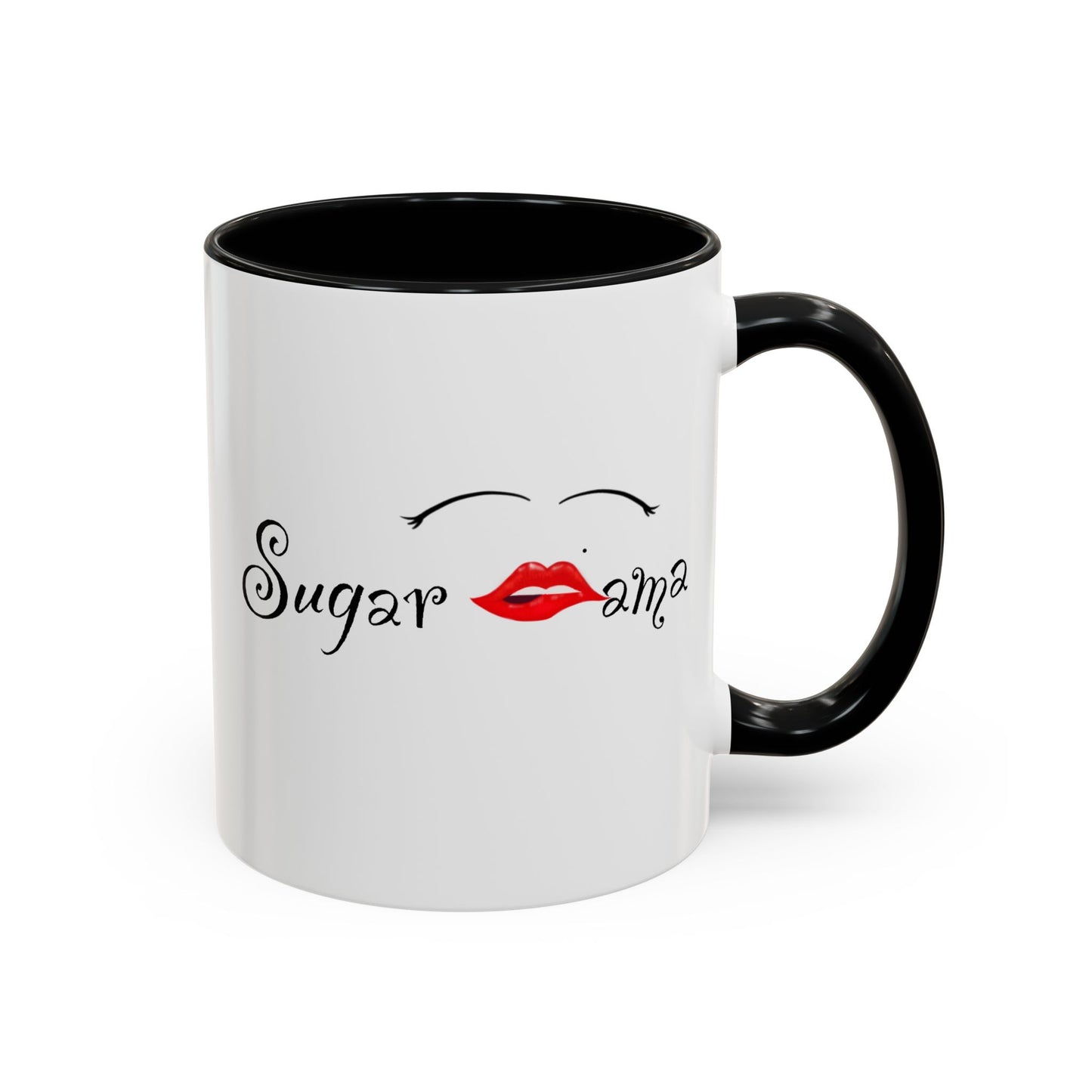 "Sugar Mama" Accent Coffee Mug, 11 Oz and 15 Oz