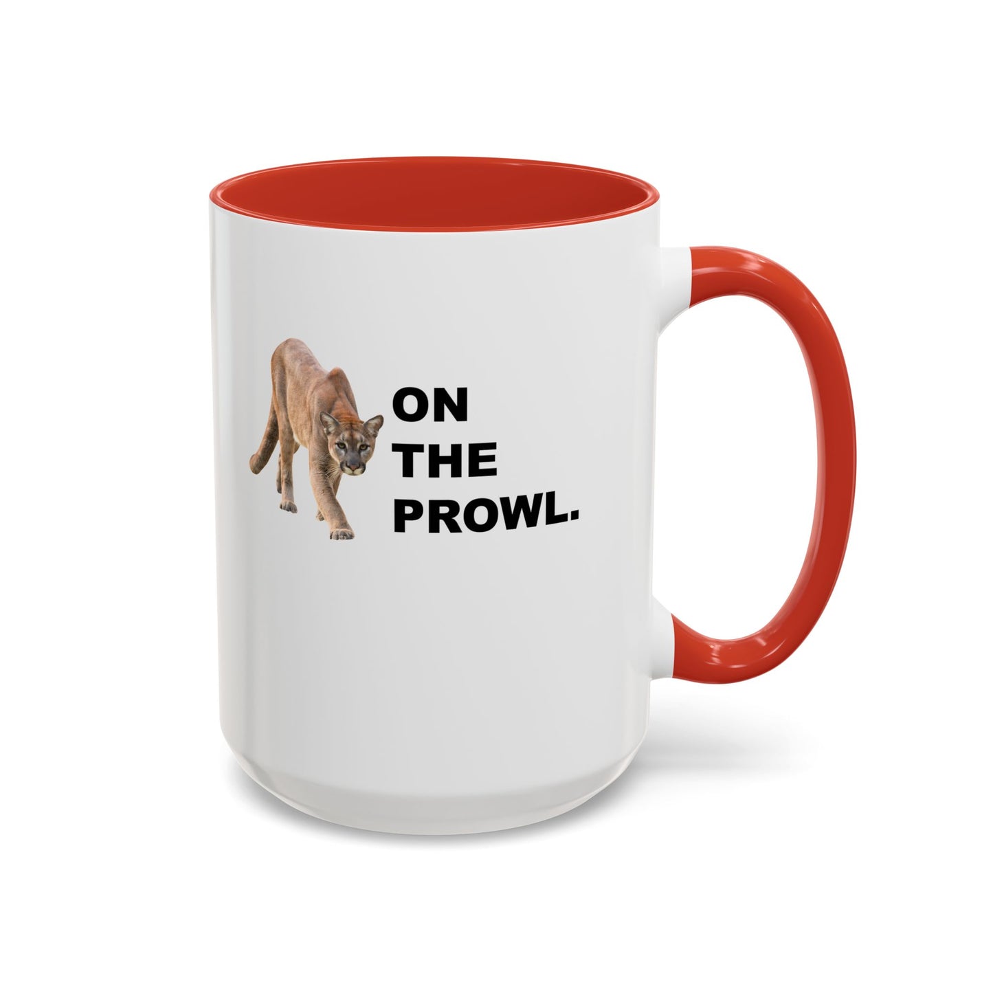 "On The Prowl" Accent Coffee Mug, 11 Oz and 15 Oz