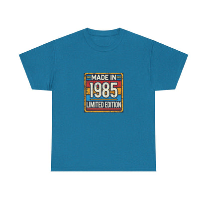 "Made In 1985 Label" 100% Cotton Limited Edition T-Shirt (Unisex)