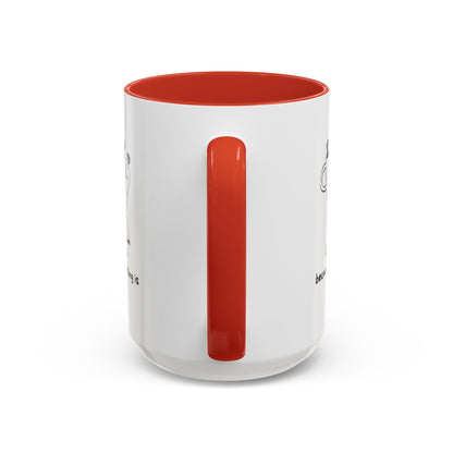 "Coffee, Because Adulting Is Hard" Accent Coffee Mug, 11 oz and 15 oz