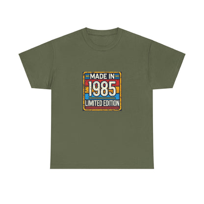 "Made In 1985 Label" 100% Cotton Limited Edition T-Shirt (Unisex)